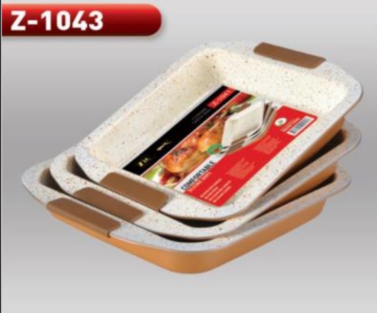 Non-Stick Baking Tray Set – 3 Pieces